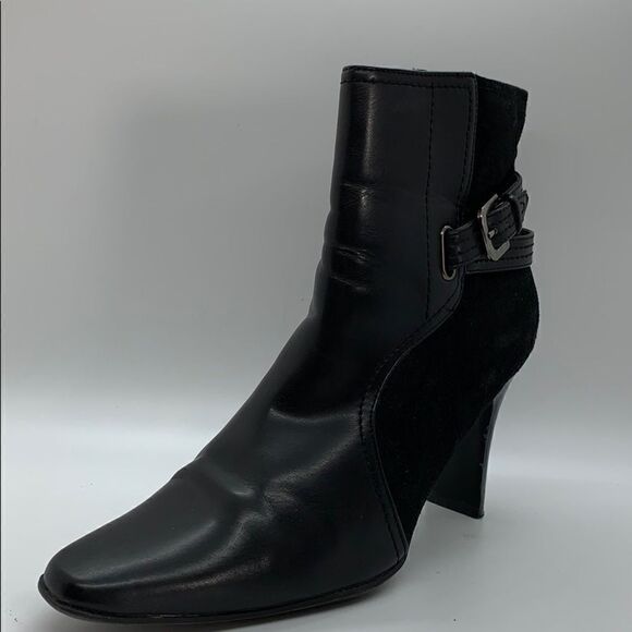 White mountain vegan leather & fabric ankle boots - Picture 1 of 8